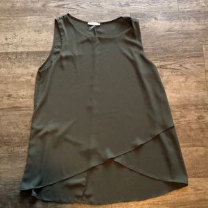 Forest green tank tunic